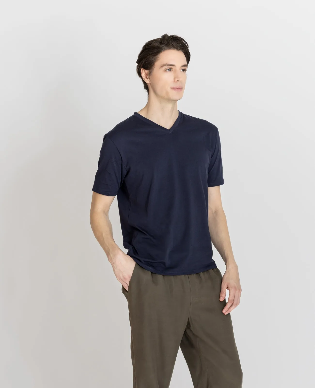 Supima V Neck Tee