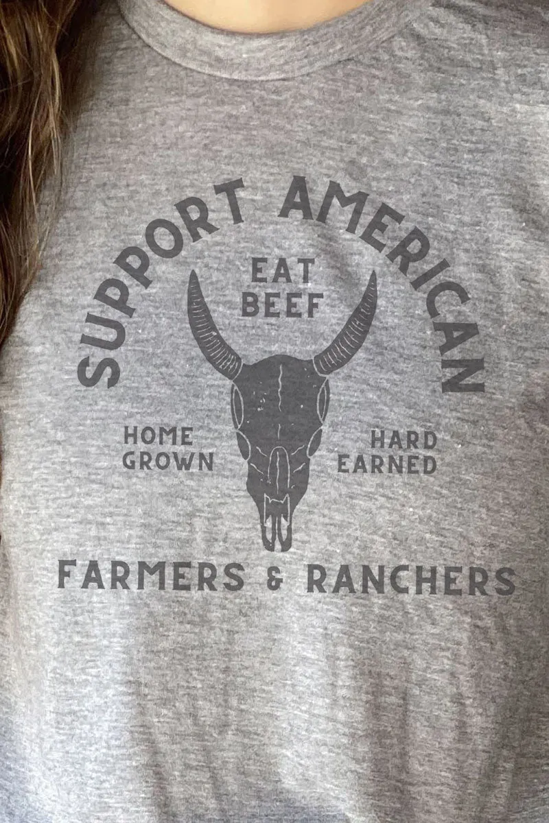 Support American Farmers & Ranchers Unisex Poly-Rich Blend Tee
