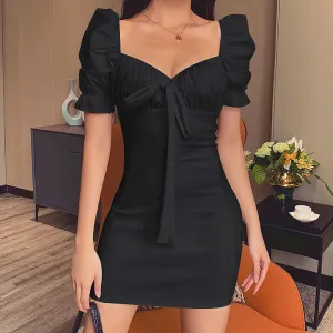 Sweet Moments Puff Charming Sleeve Mini Dress