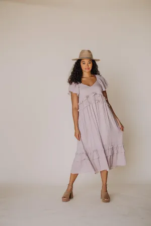 Terra Crinkle Midi Dress