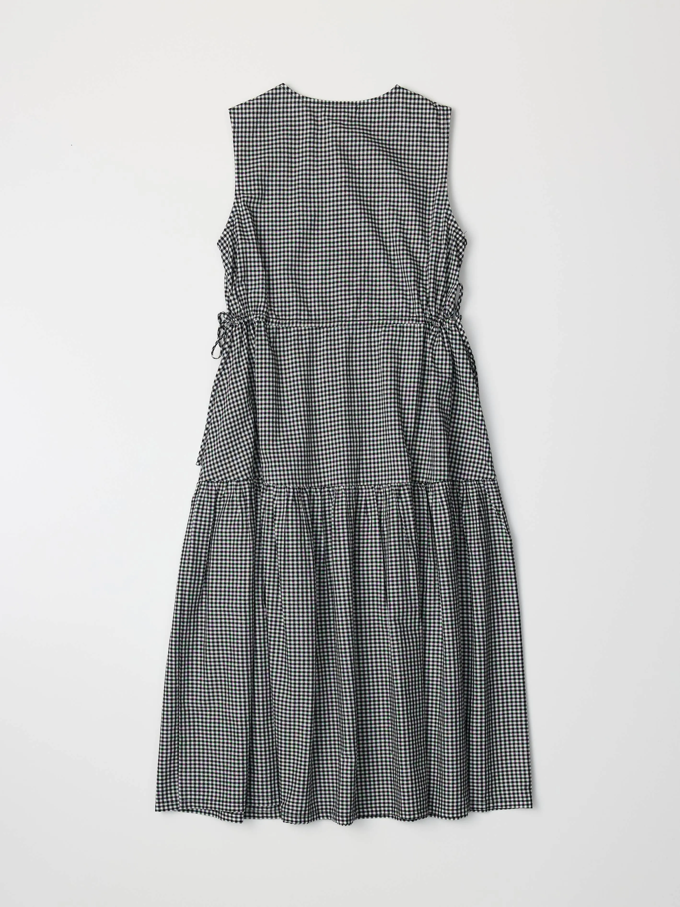 The Ceyda Dress | Tiered Gingham Midi Dress