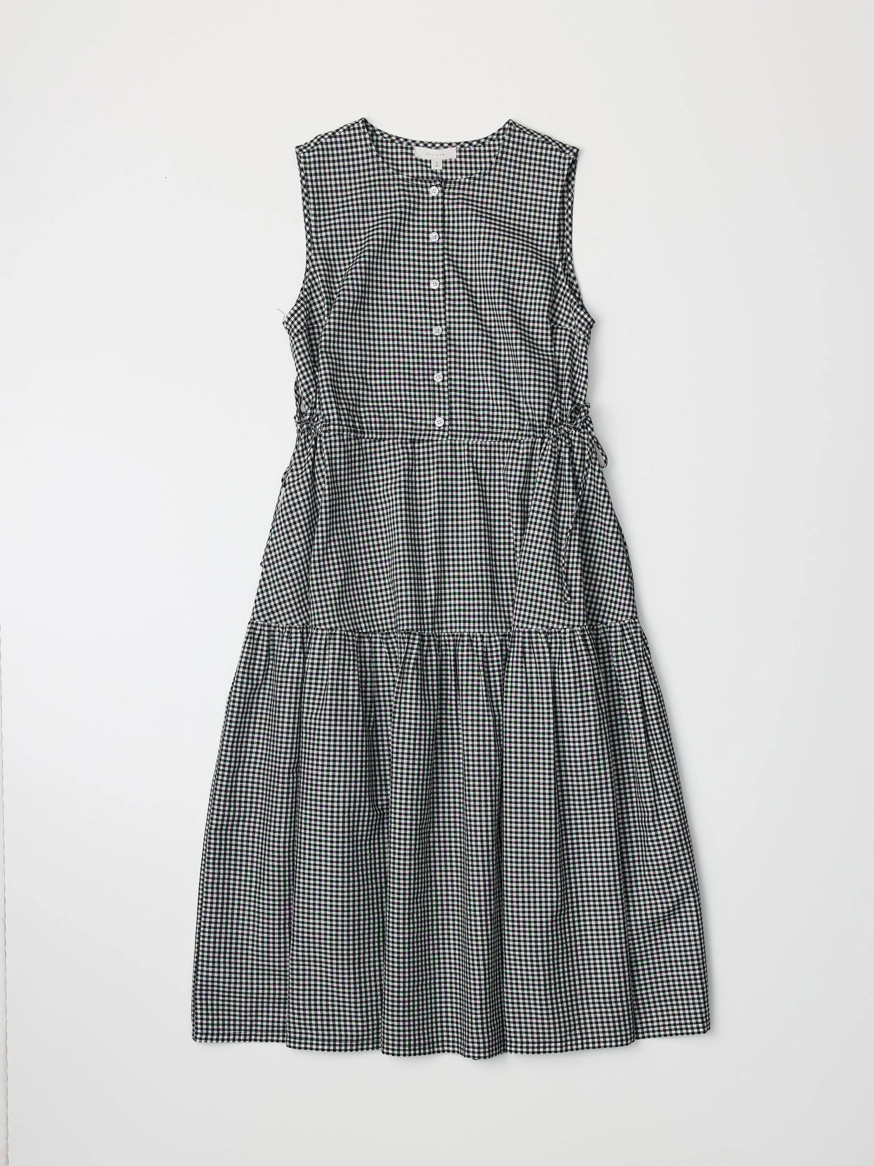 The Ceyda Dress | Tiered Gingham Midi Dress