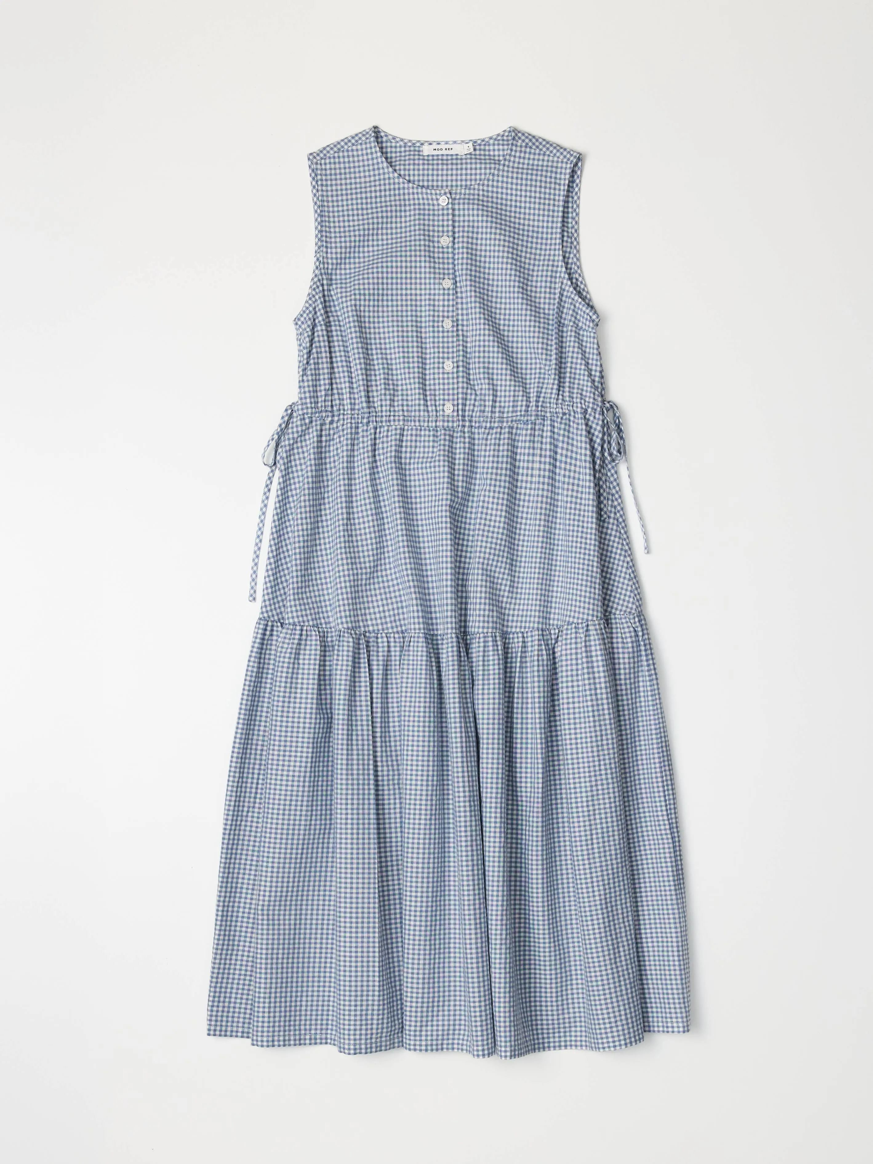 The Ceyda Dress | Tiered Gingham Midi Dress