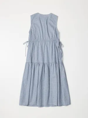 The Ceyda Dress | Tiered Gingham Midi Dress