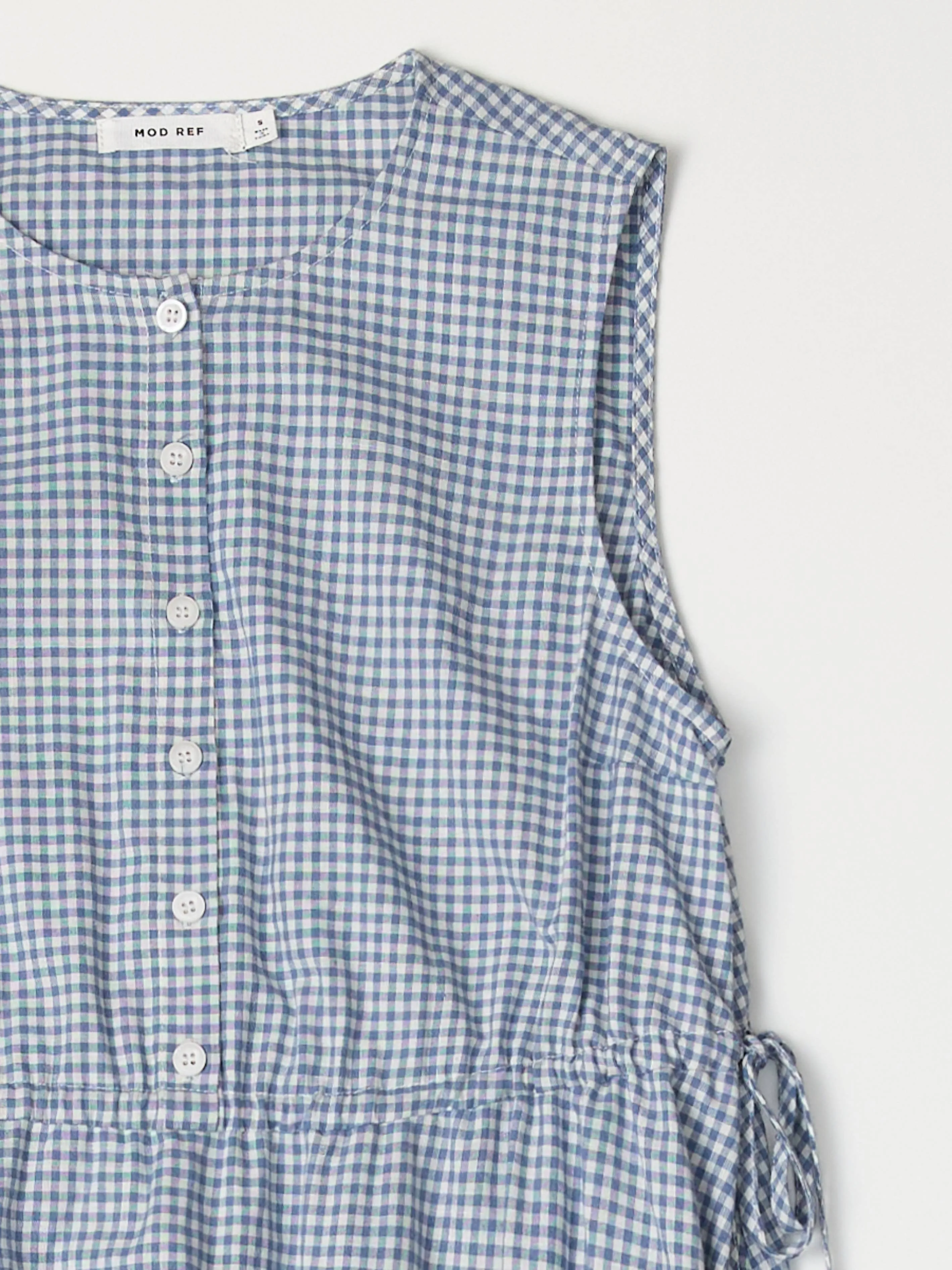 The Ceyda Dress | Tiered Gingham Midi Dress