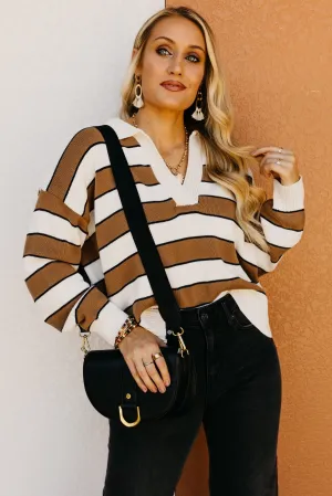 The Koa Striped Polo Sweater