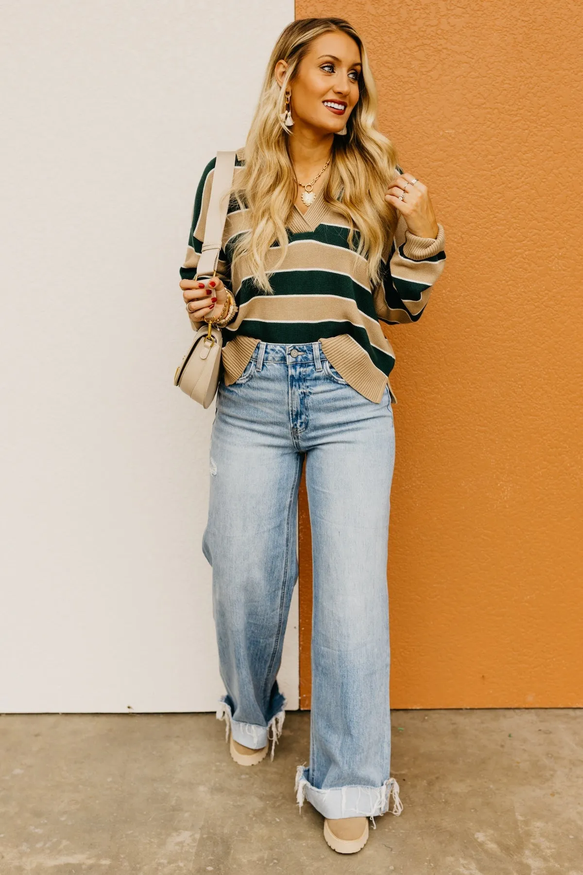 The Koa Striped Polo Sweater