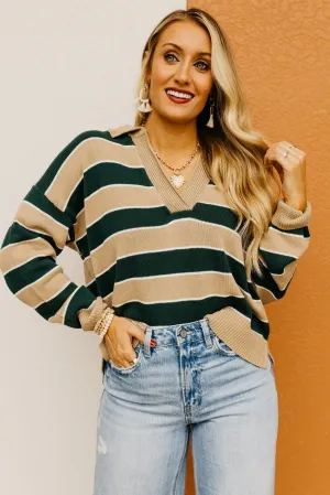 The Koa Striped Polo Sweater