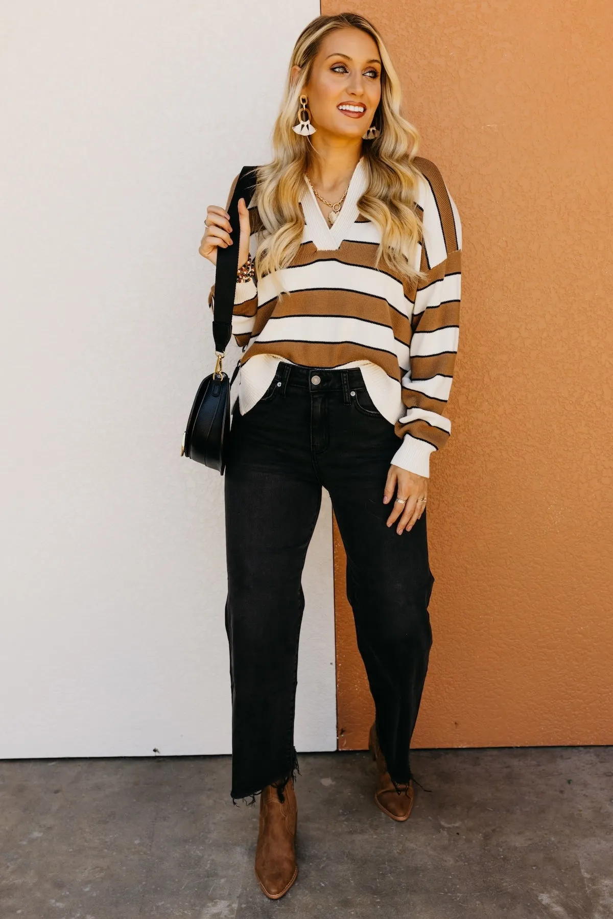 The Koa Striped Polo Sweater