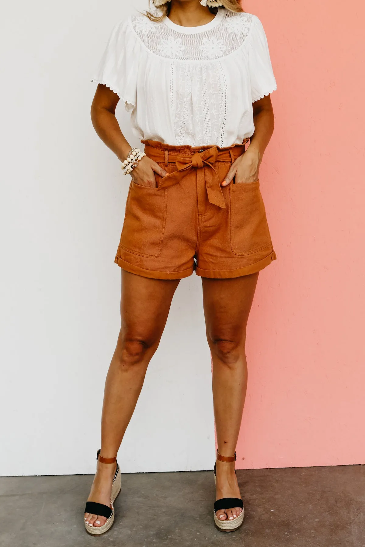 The Lush Liana Paperbag Shorts  - FINAL SALE