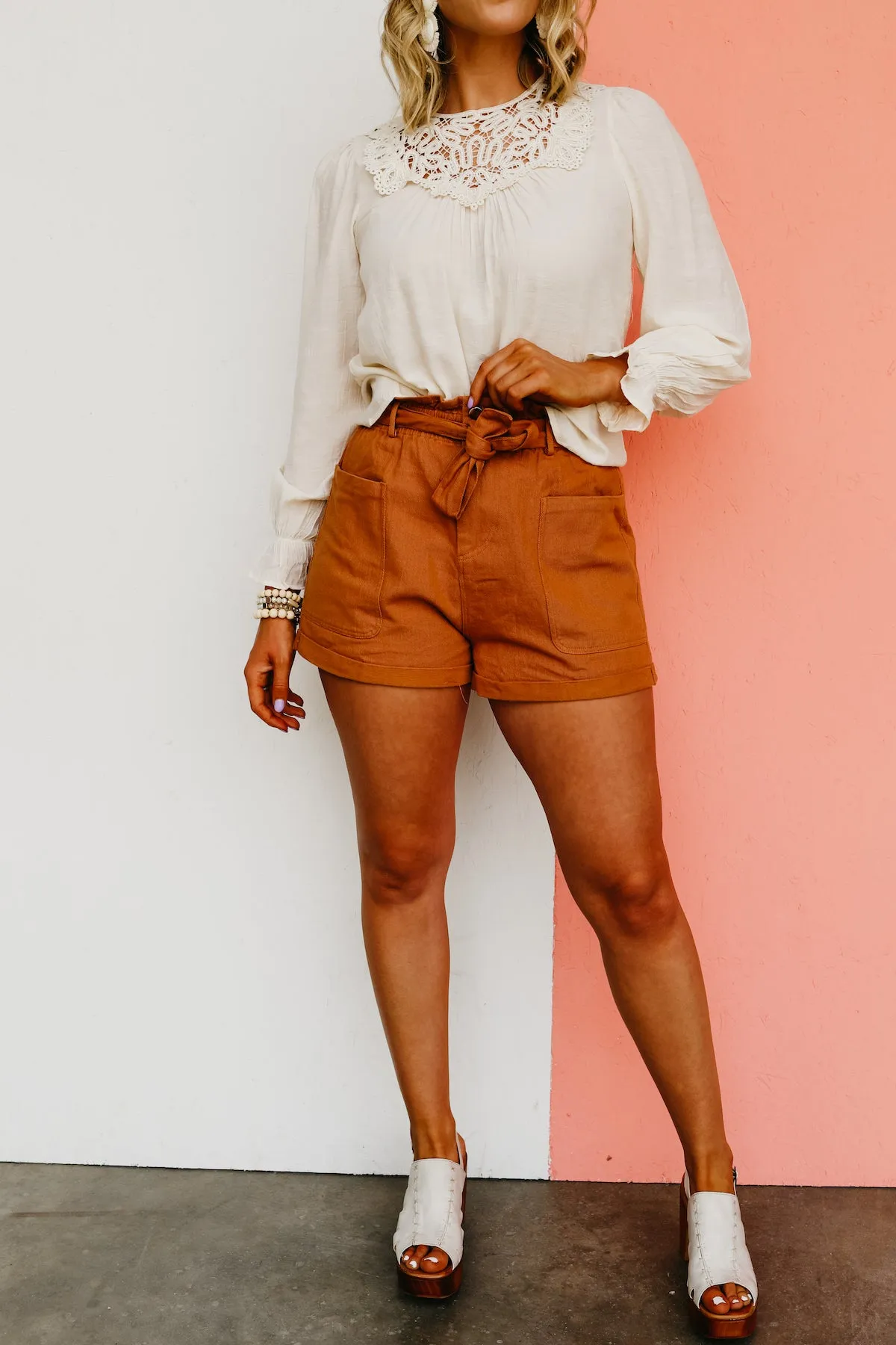 The Lush Liana Paperbag Shorts  - FINAL SALE