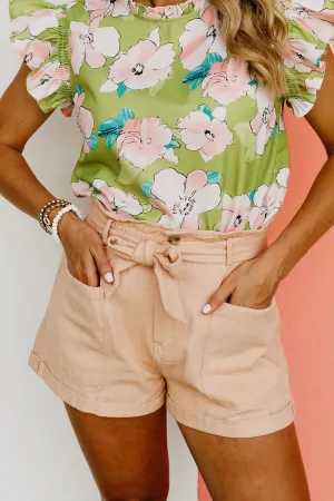 The Lush Liana Paperbag Shorts  - FINAL SALE