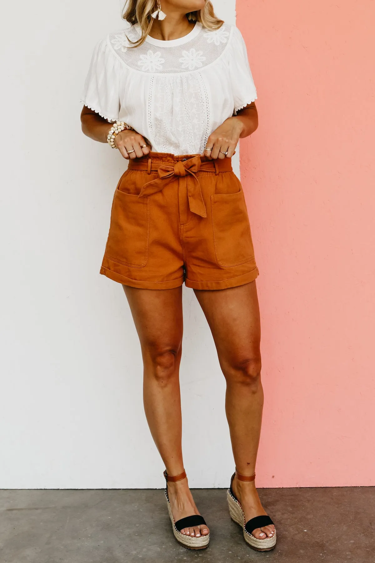 The Lush Liana Paperbag Shorts  - FINAL SALE