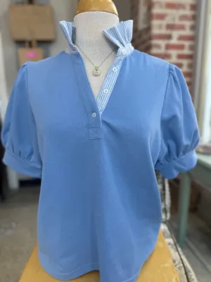 The Pretty Little Polo - Sky Blue