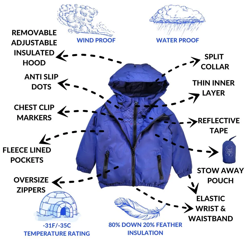 The Road Coat Arctic - Royal Blue