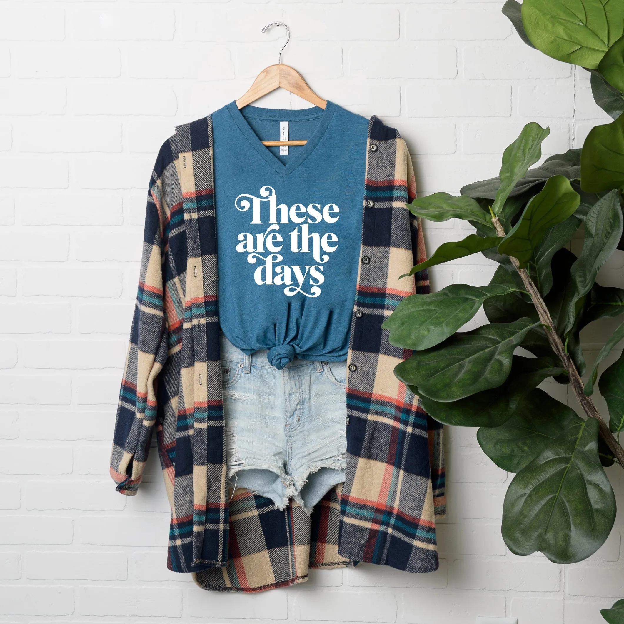 These are the Days | Short Sleeve V-Neck