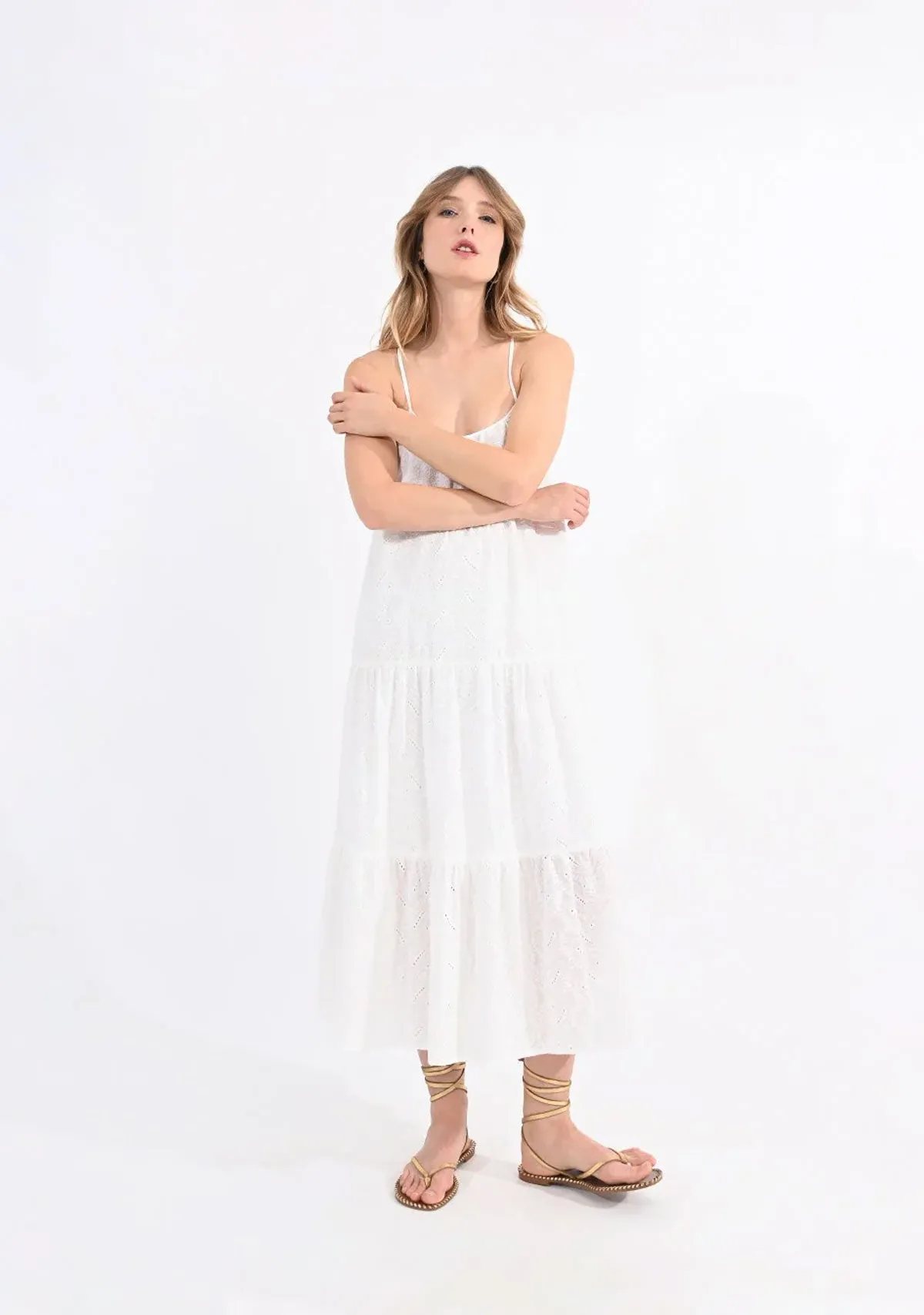 Tiered Midi Dress