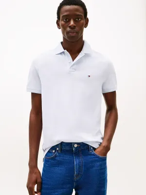 Tipped Oxford Polo in Breezy Blue