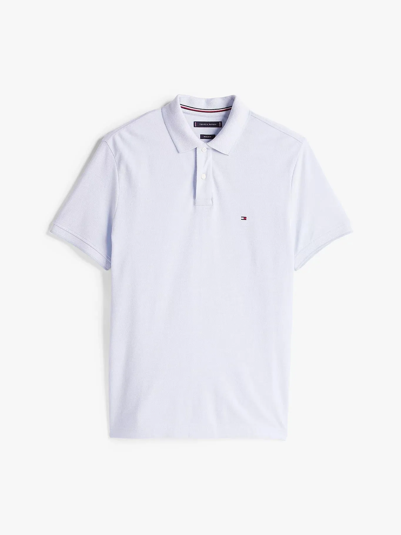 Tipped Oxford Polo in Breezy Blue