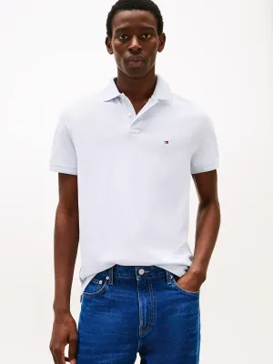 Tipped Oxford Polo in Breezy Blue