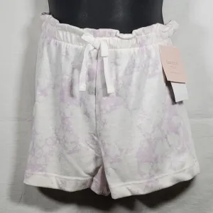 Toddler Girls' Paperbag Shorts, Ribbed, White/Purple - Grayson mini