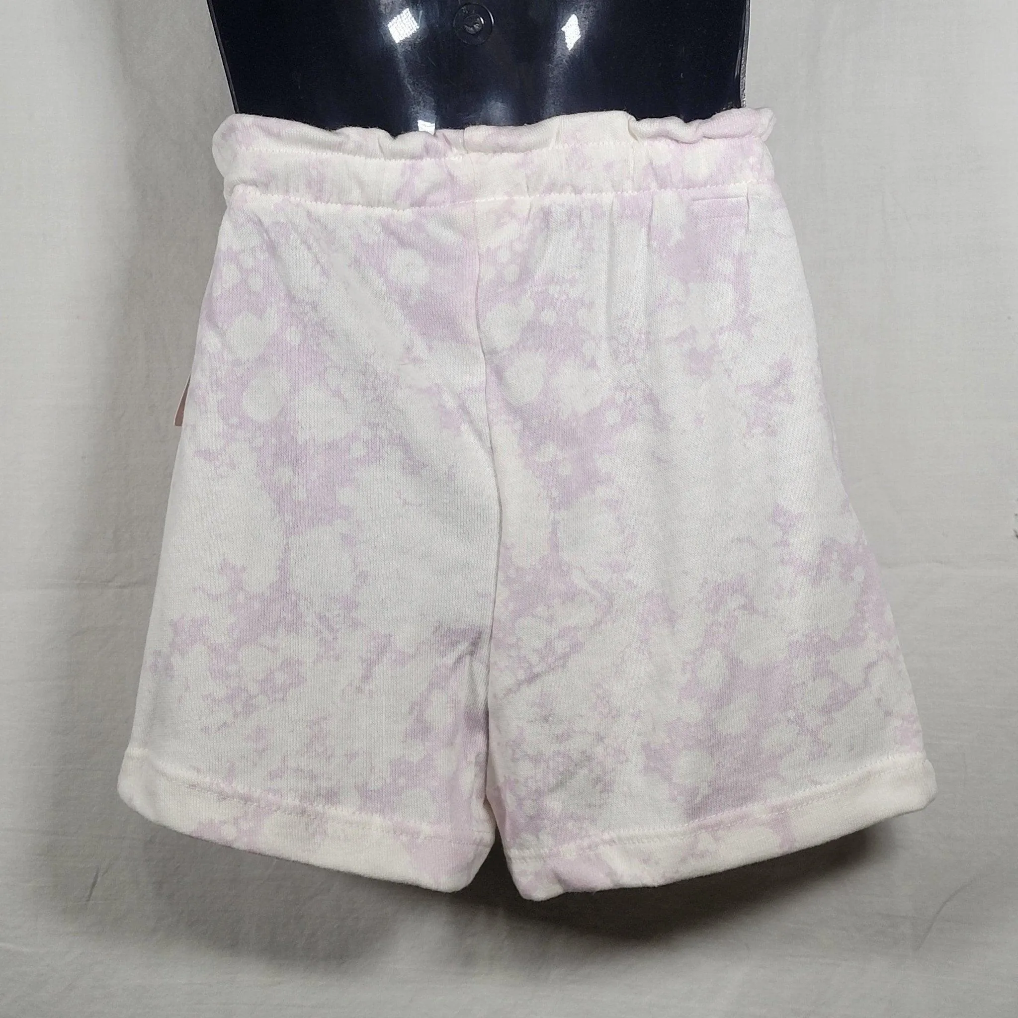Toddler Girls' Paperbag Shorts, Ribbed, White/Purple - Grayson mini