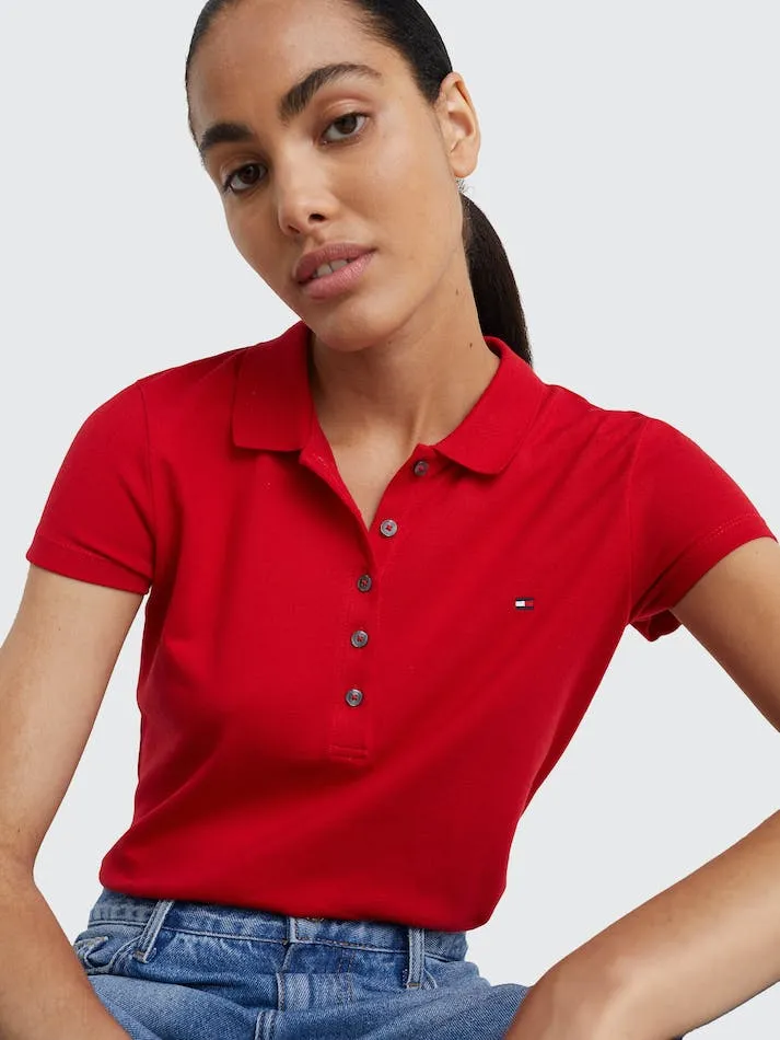 Tommy Hilfiger Women's Heritage Slim Fit Polo Shirt - 4 Colours