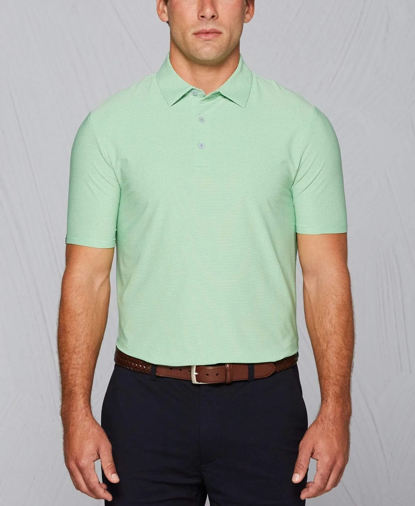 Tour Authentic Heather Striped Polo