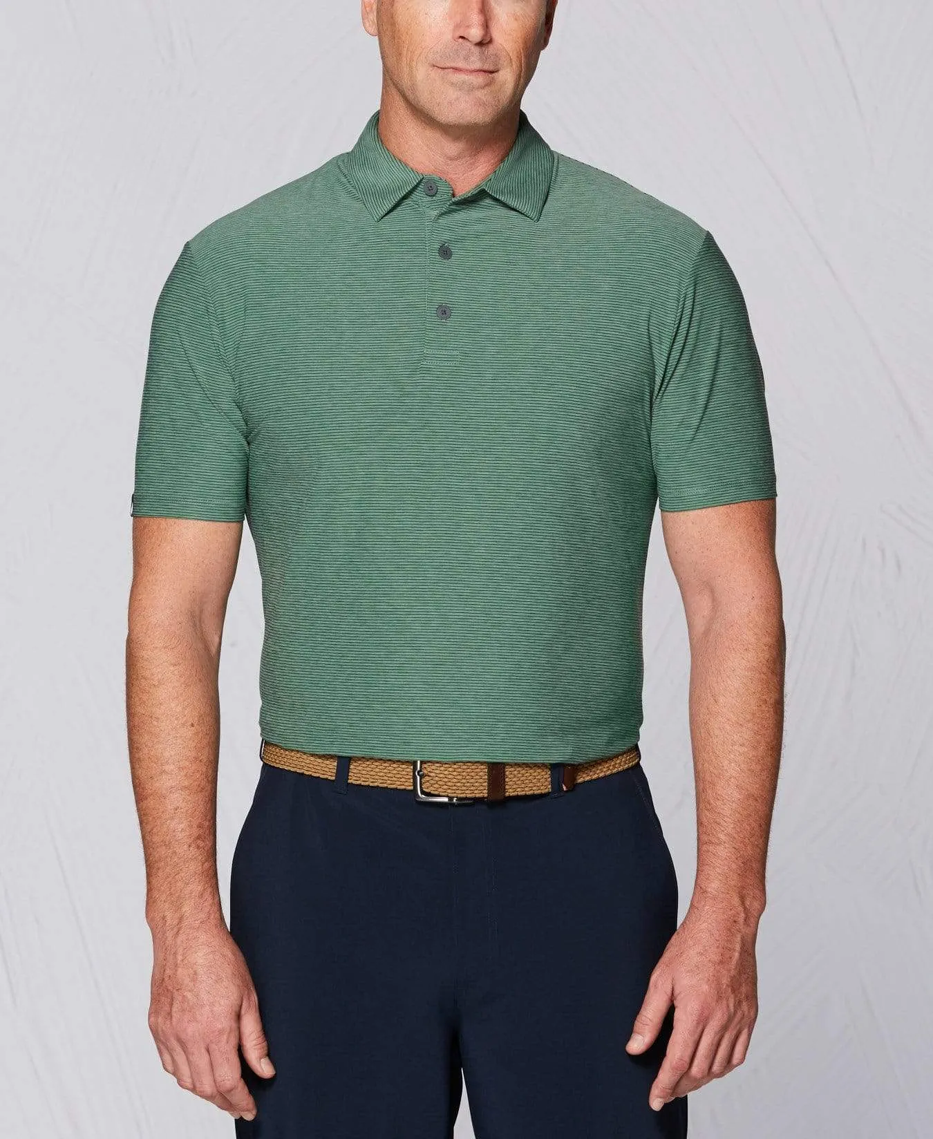 Tour Authentic Heather Striped Polo