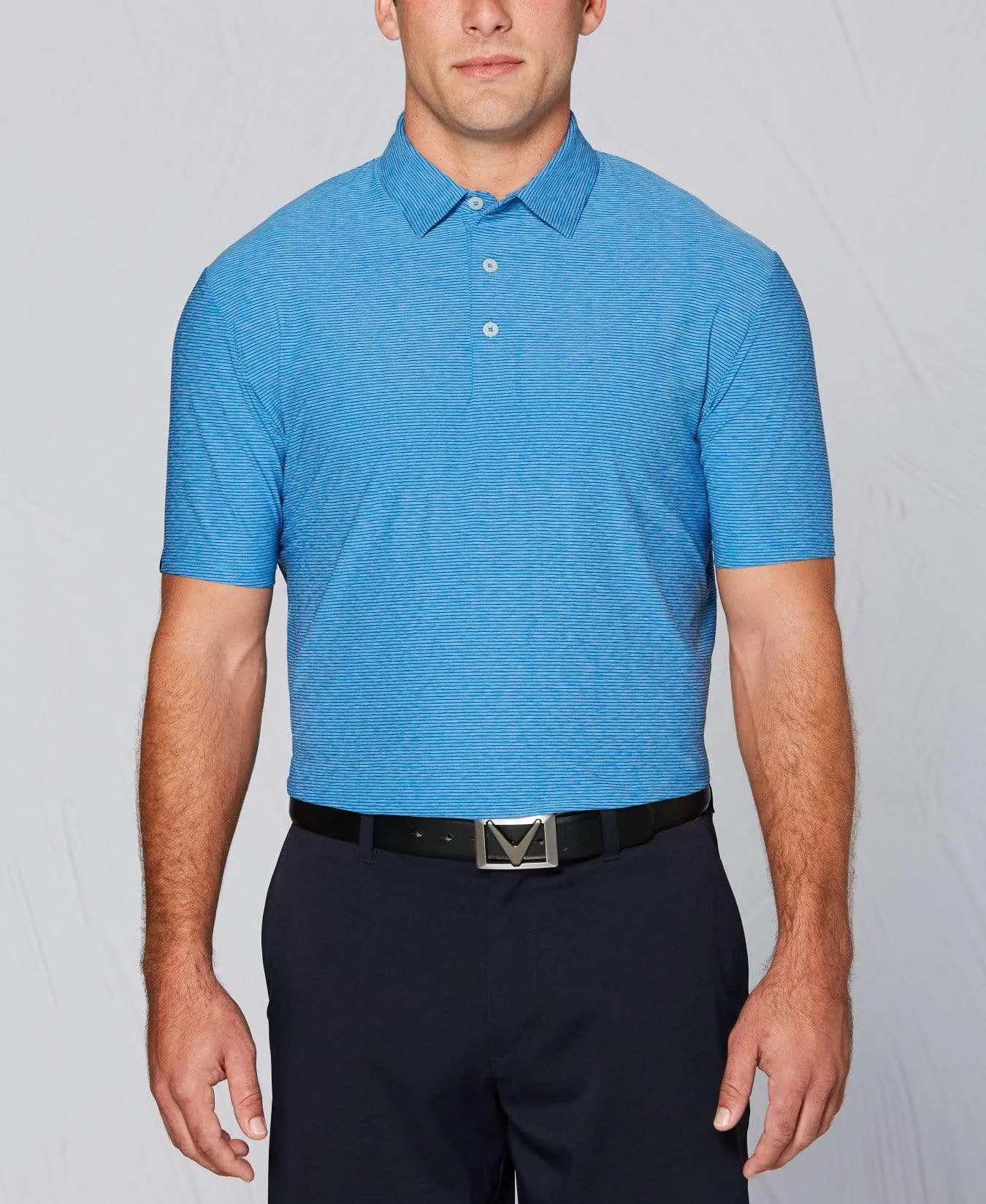 Tour Authentic Heather Striped Polo