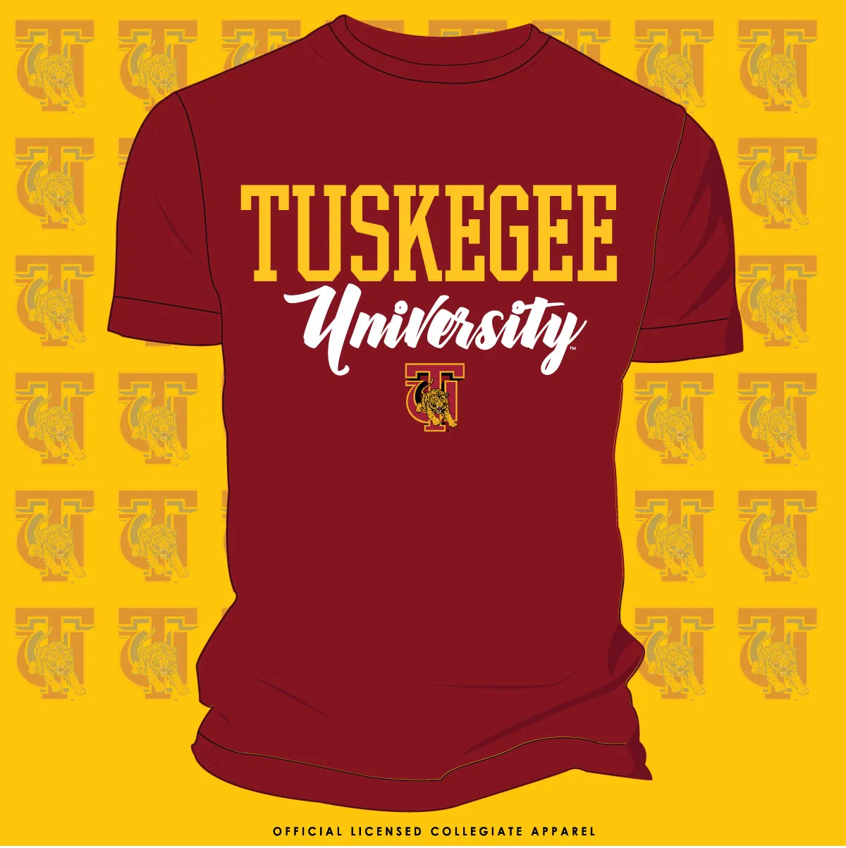 TUSKEGEE | 2020 UNIV Crimson Unisex Tees (**)