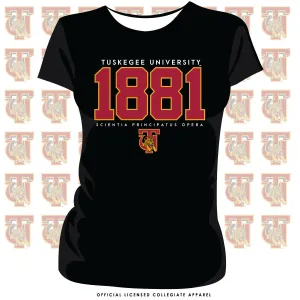 TUSKEGEE | EST. 1881 Black Ladies Tees (**)