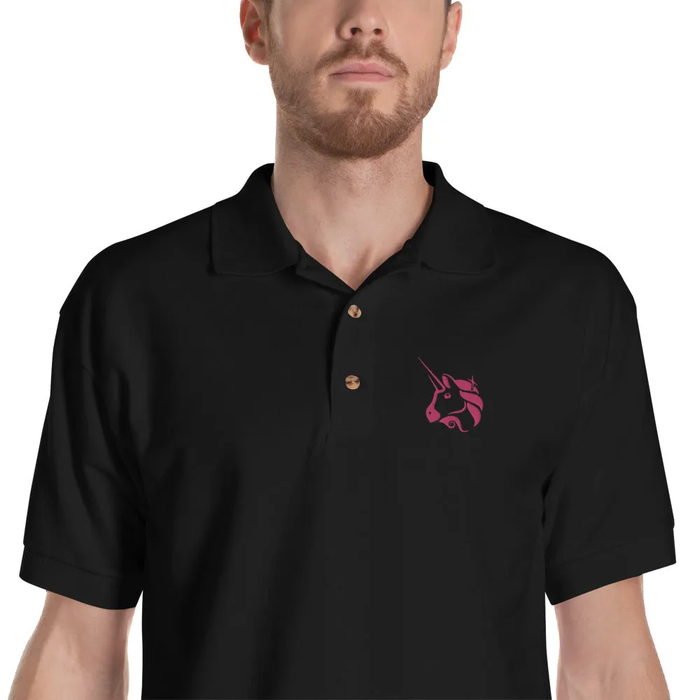 Uniswap Embroidered Polo Shirt