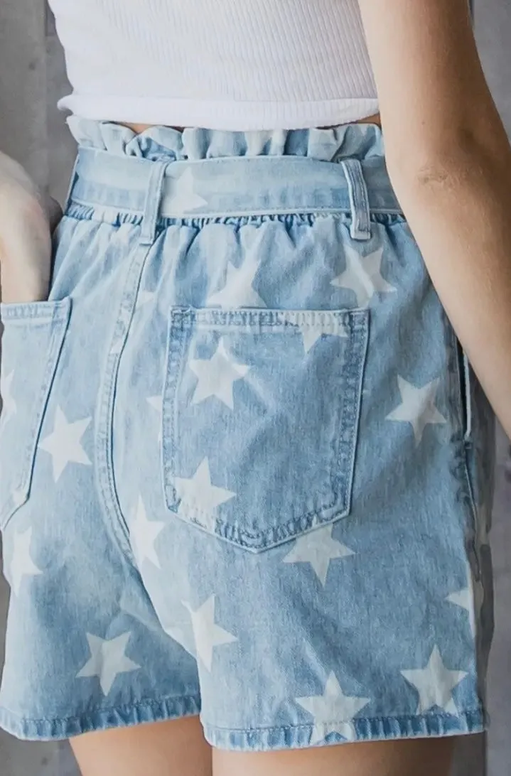 Verevet Star Paperbag
Denim Shorts