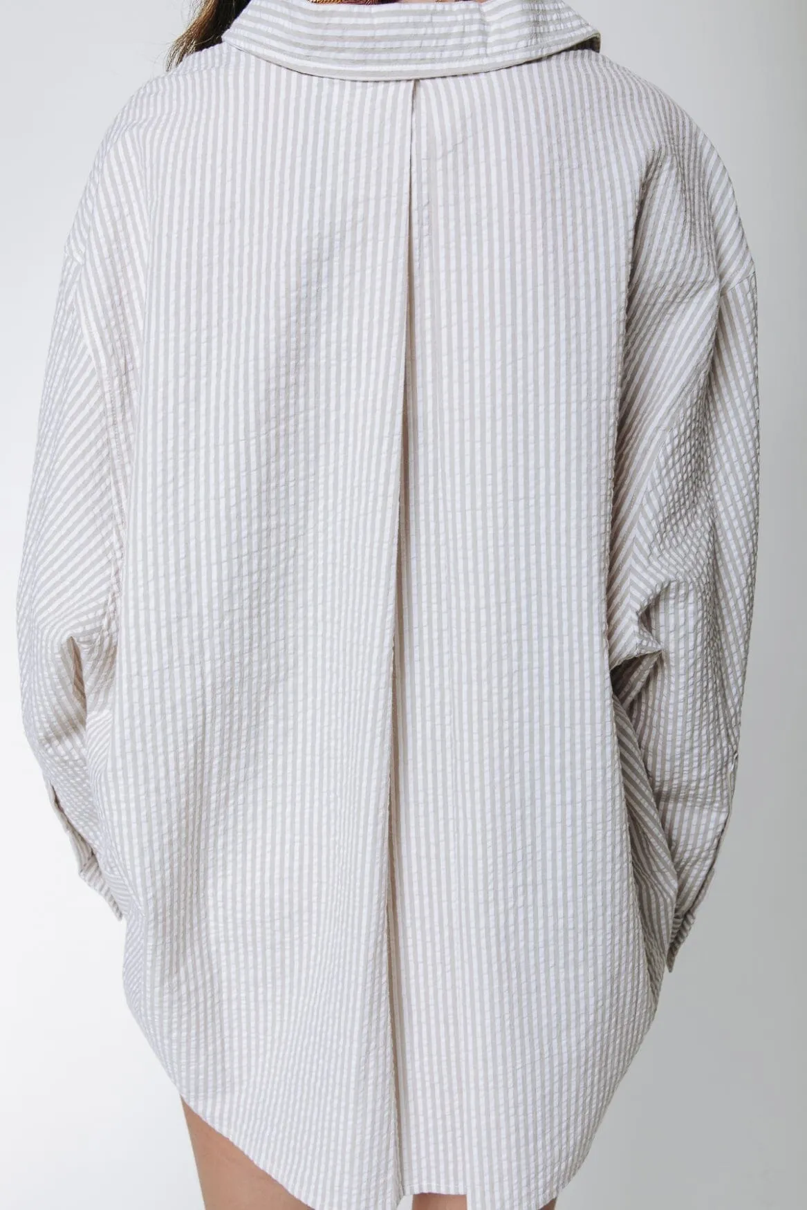 Vicky Striped Blouse | Light sand
