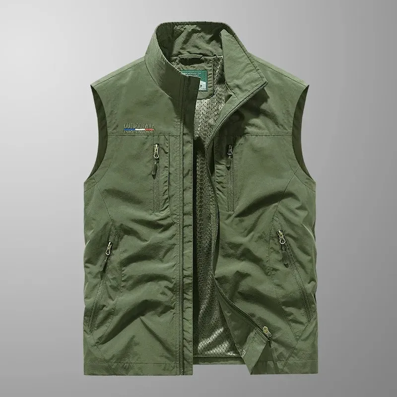 Vincent - Multi-Pocket Breathable Outdoor Cargo Vest