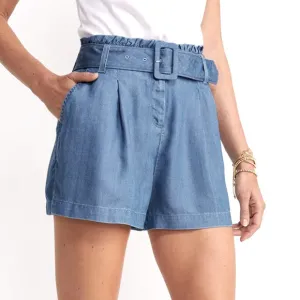 Vineyard Vines Chambray Belted Shorts