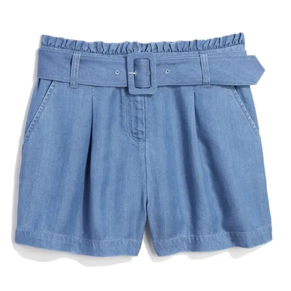Vineyard Vines Chambray Belted Shorts