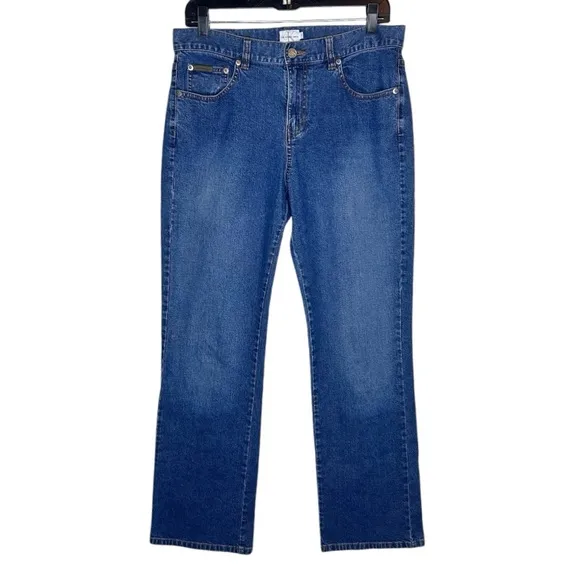 Vintage Calvin Klein Women’s 90’s Straight Leg High Rise Medium Wash Jeans Sz 10