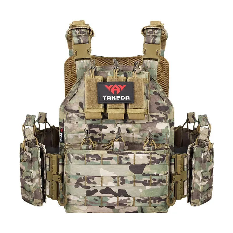 VT-6026-1 Quick Release YAKEDA Plate Carrier Vest In Stock Molle Chaleco Tactico Tactical Vest for Outdoor Shooting