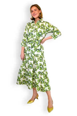 Waverly Tiered in Green and White Camellia