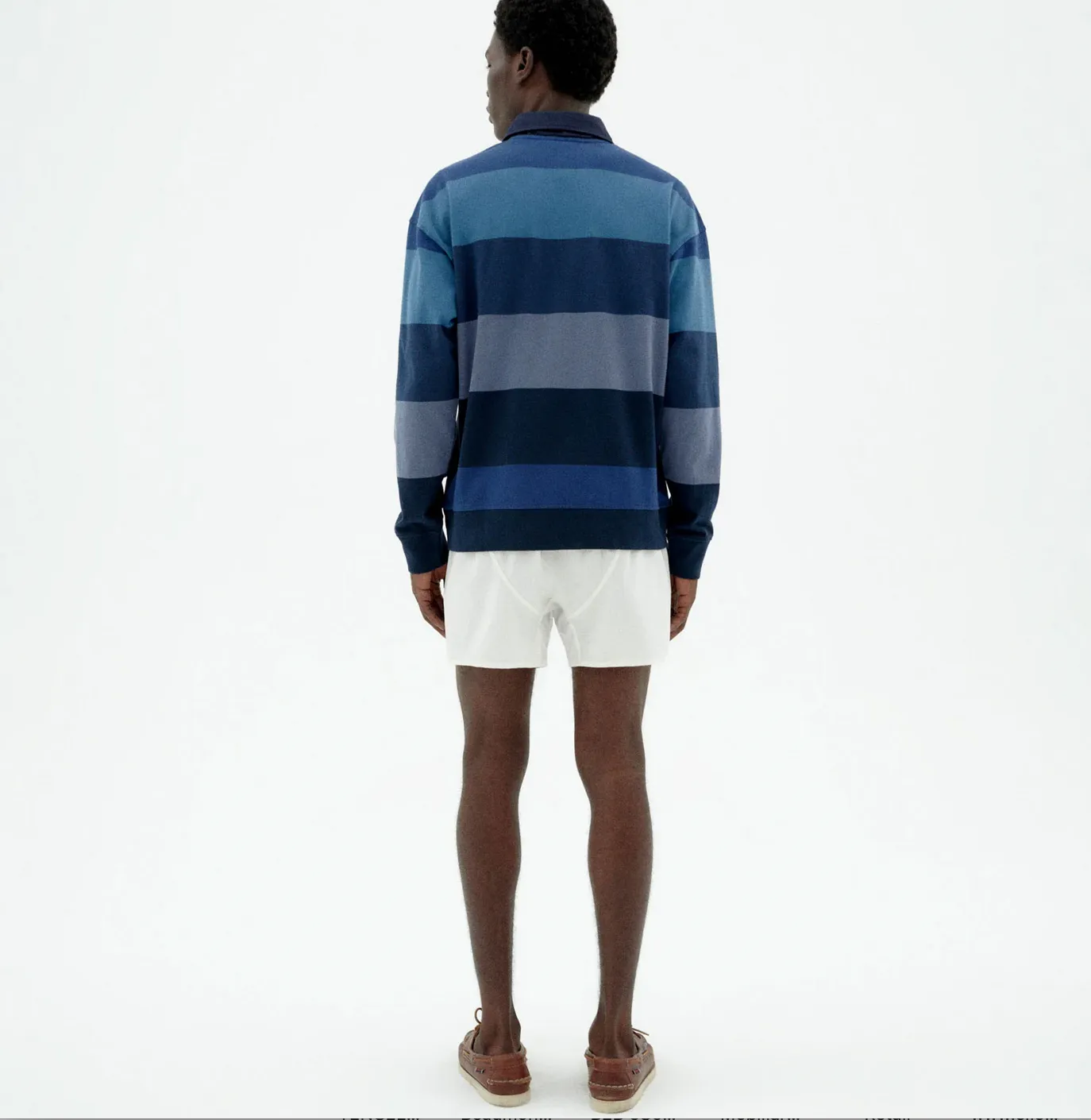 waves striped bob polo