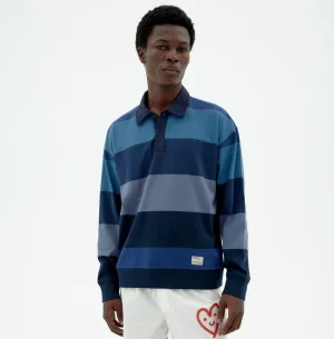waves striped bob polo