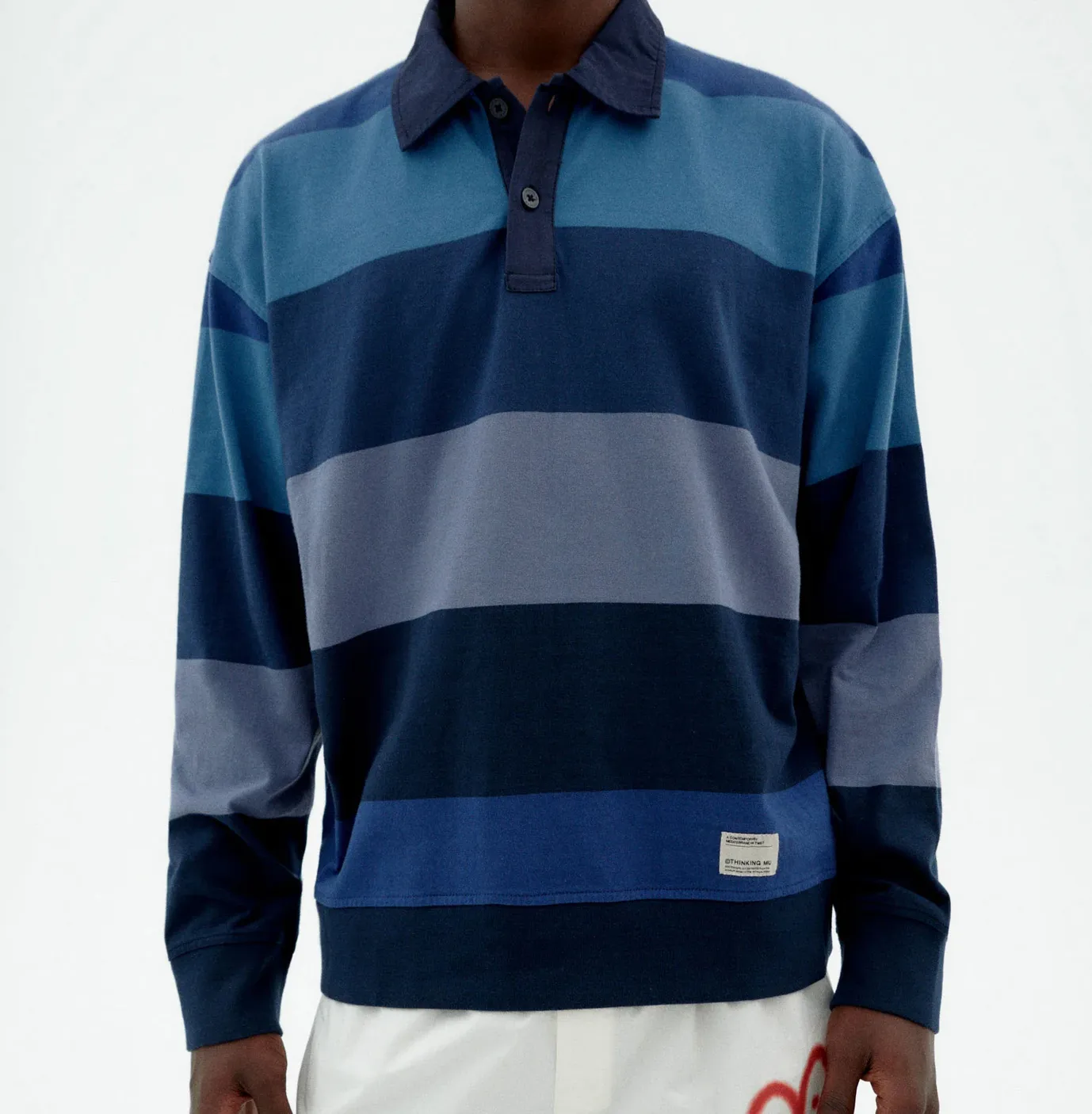 waves striped bob polo