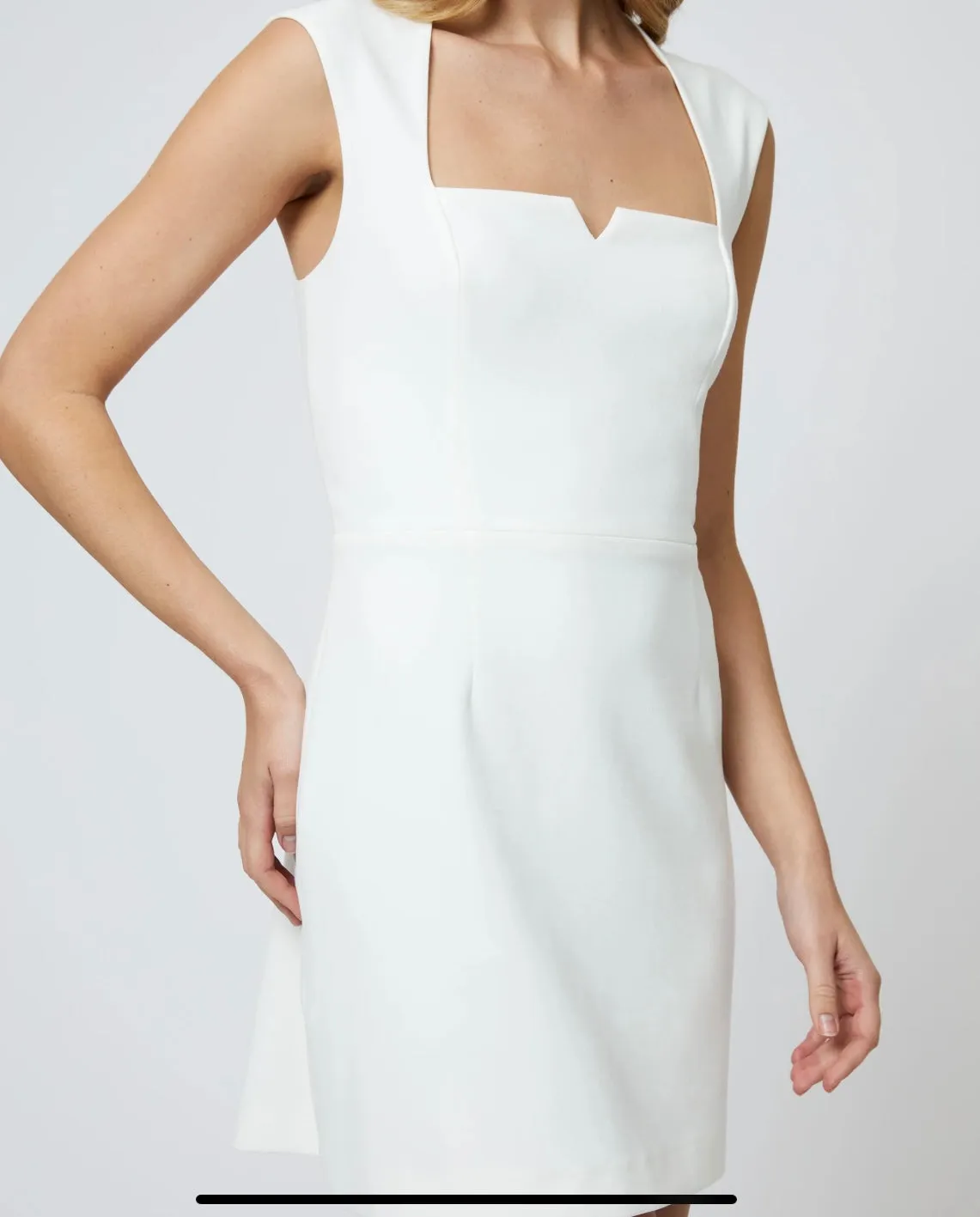 Whisper Notched Square Neck Dress