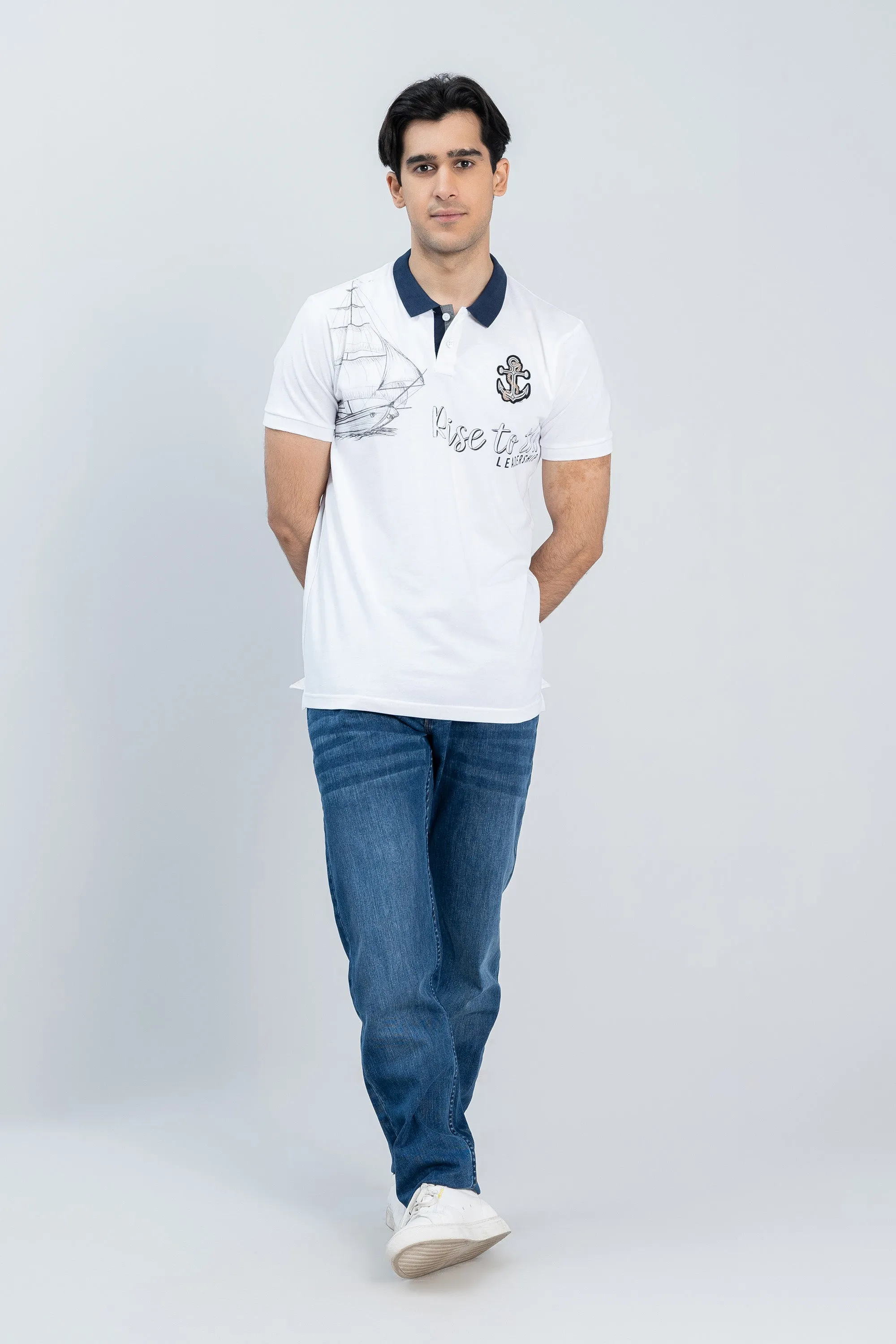 White Collar T-Shirt