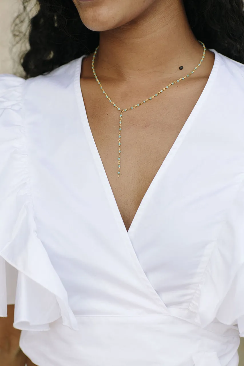 White Tie Up Blouse