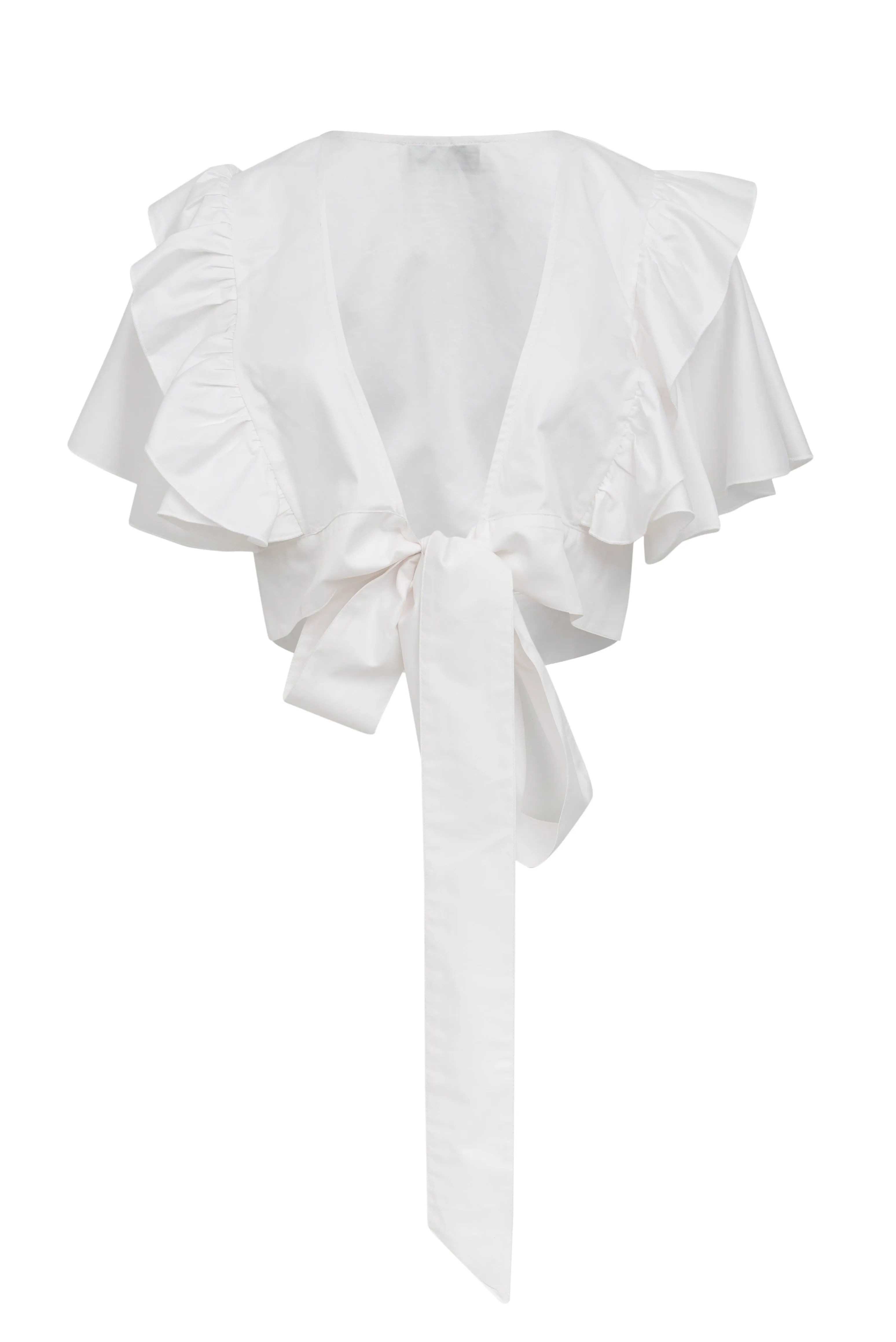 White Tie Up Blouse