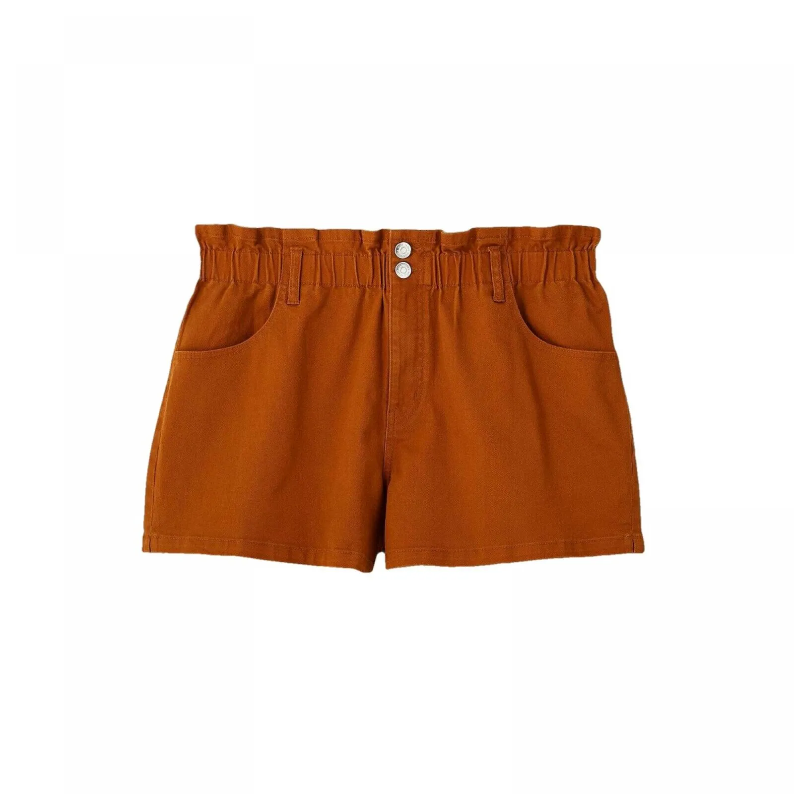 Wild Fable Women's High Rise Button Front Paperbag Jean Shorts
