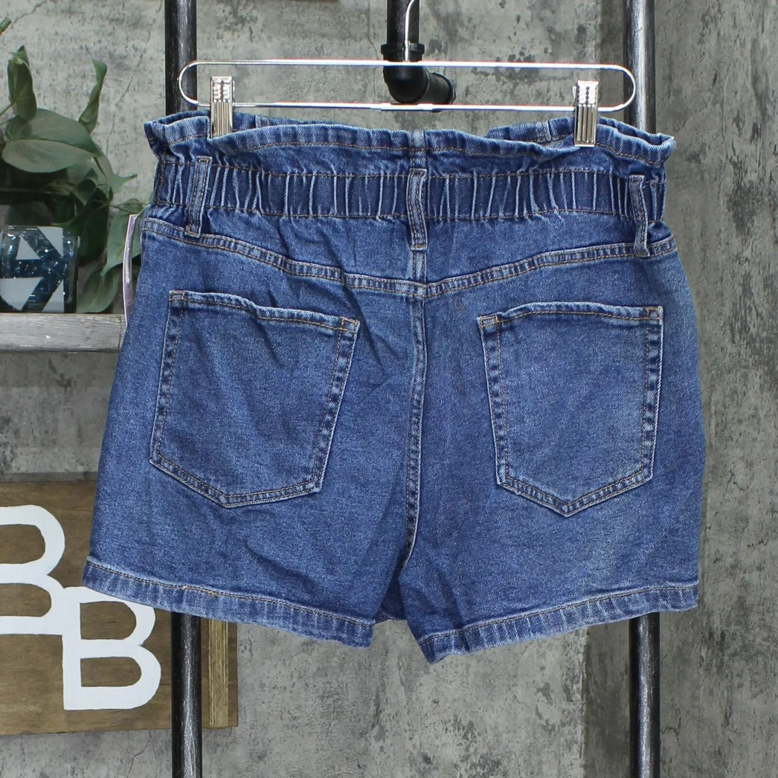 Wild Fable Women's High-Rise Button-Front Paperbag Waist Jean Shorts 78815312